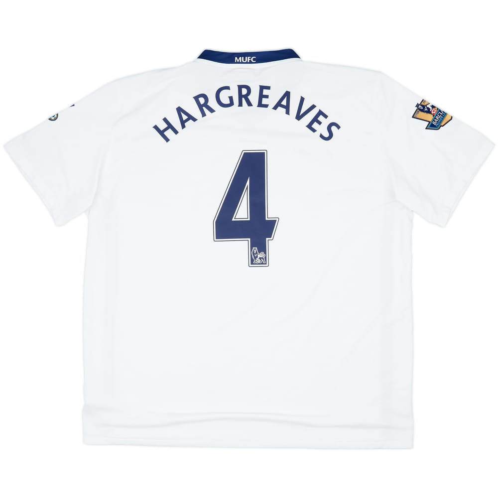 2008-10 Manchester United Away Shirt Hargreaves #4 - 7/10 - (XXL)