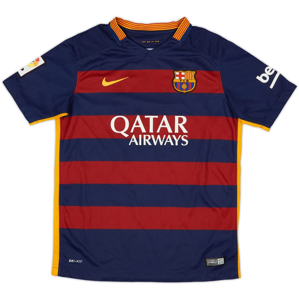 2015-16 Barcelona Home Shirt - 8/10 - (L.Boys)