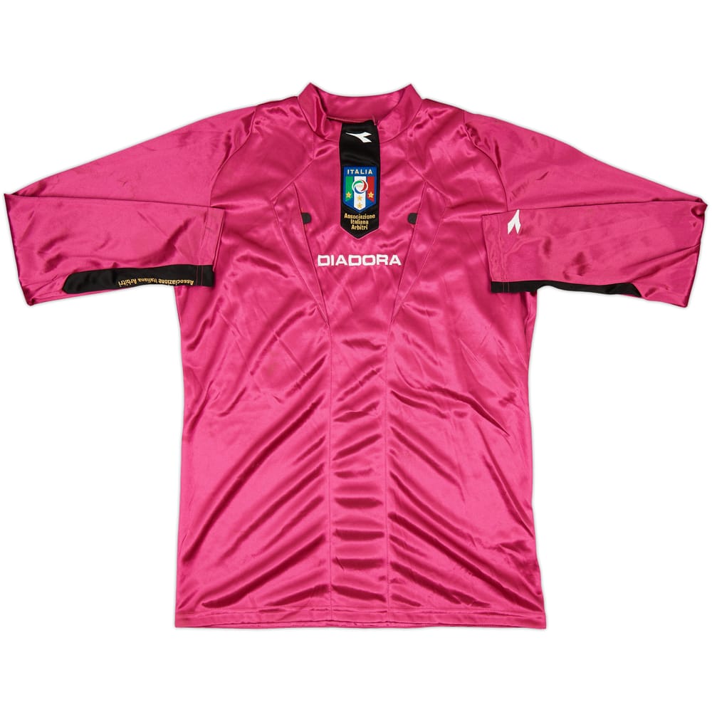 2009-10 Italy FIGC Diadora Referee L/S Shirt - 6/10 - (M)