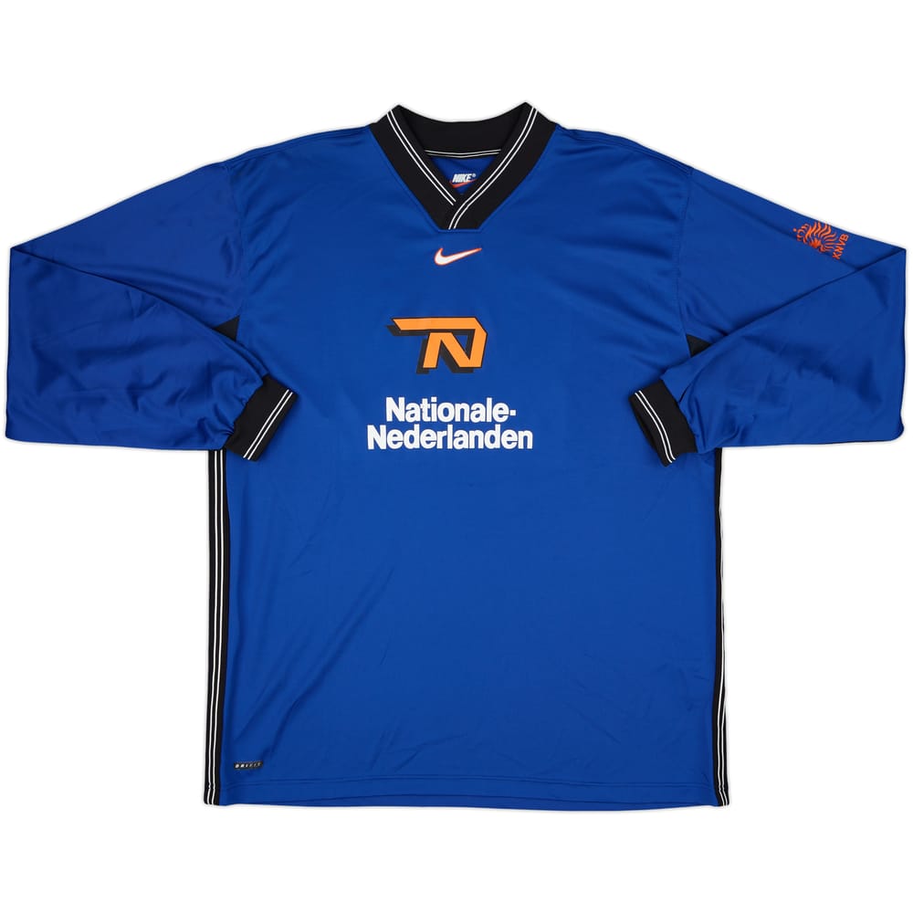 1998-00 Netherlands Nike Player Issue Training L/S Shirt #11 - 7/10 - (XL)