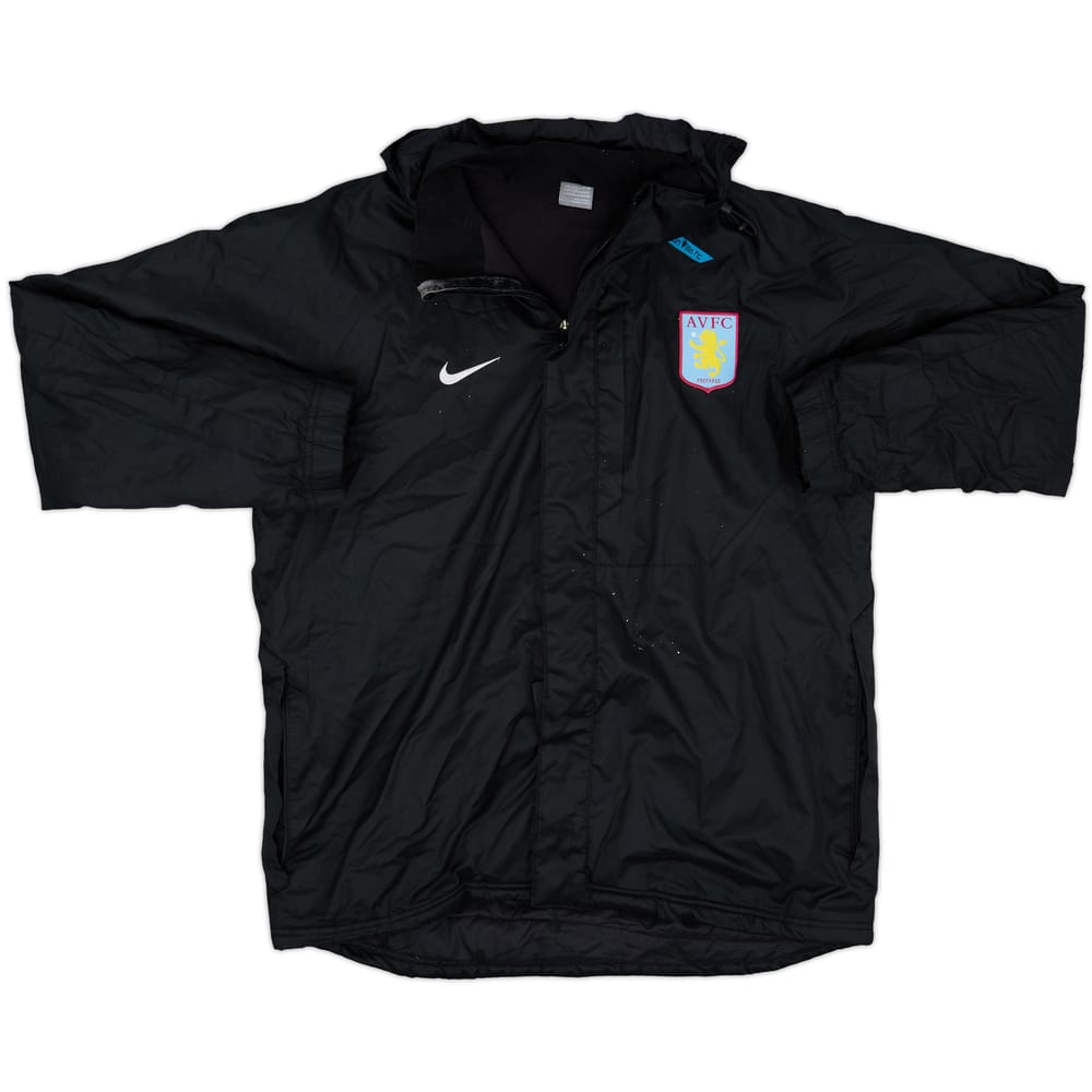 2007-08 Aston Villa Nike Hooded Rain Jacket - 8/10 - (L)
