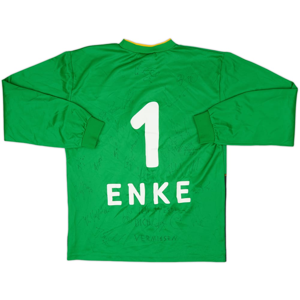 2002-03 Hannover 96 Signed GK Shirt Enke #1 - 6/10 - (XS)