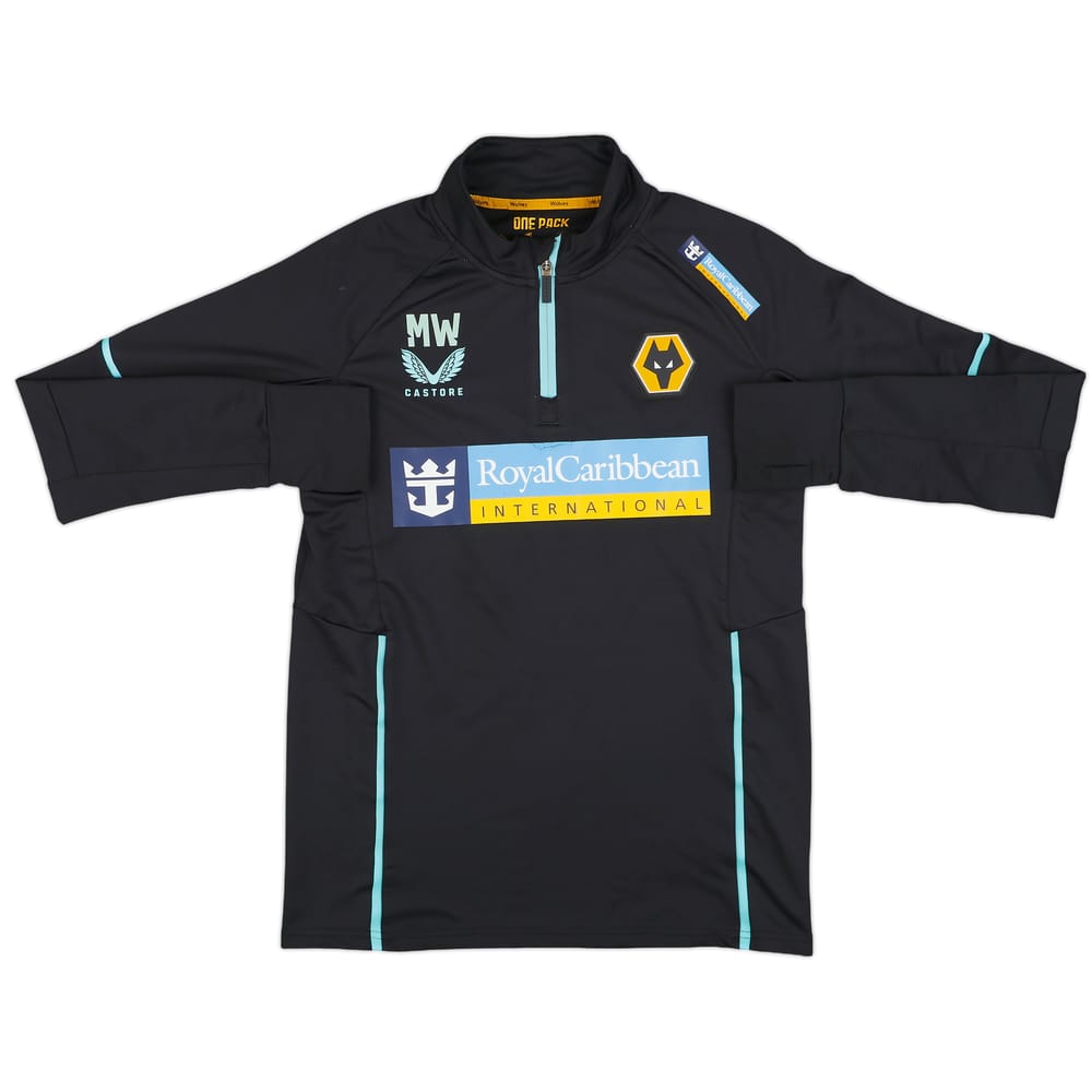 2022-23 Wolves Staff Issue Castore 1/4 Zip Training Top MW - 6/10 - (S)