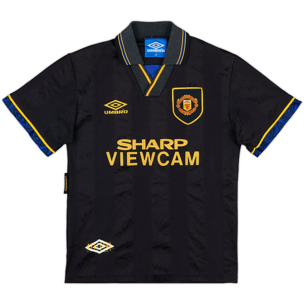 1993-95 Manchester United Away Shirt - 8/10 - (L.Boys)