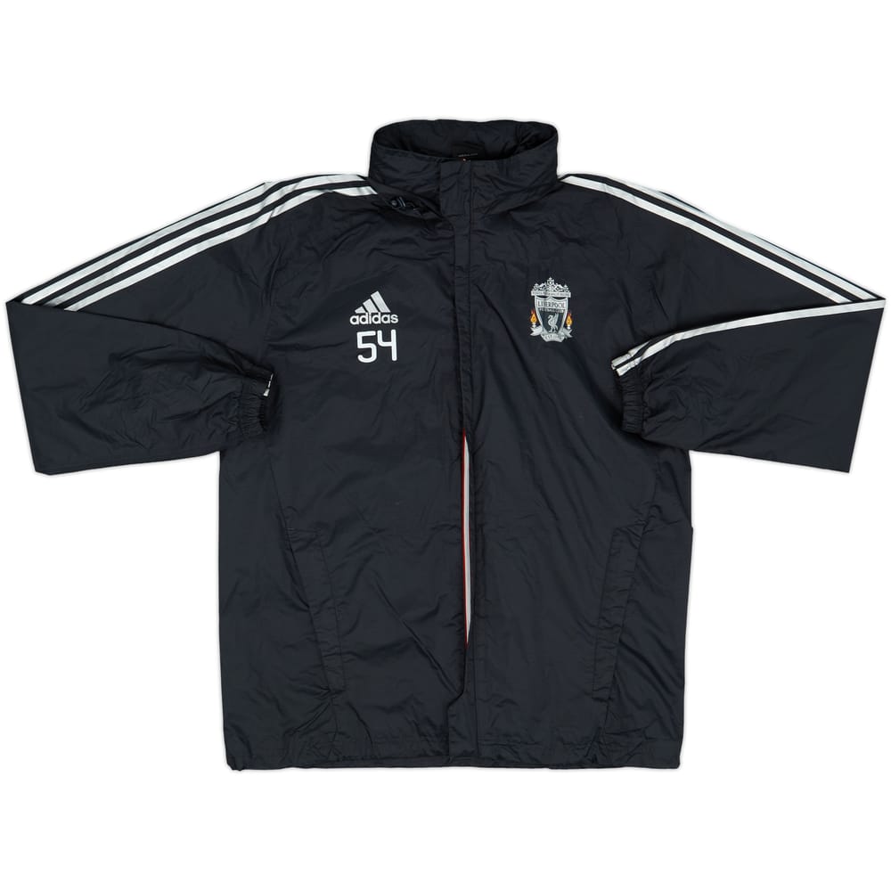 2011-12 Liverpool adidas Player Issue Hooded Rain Jacket #54 - 10/10 - (L/XL)