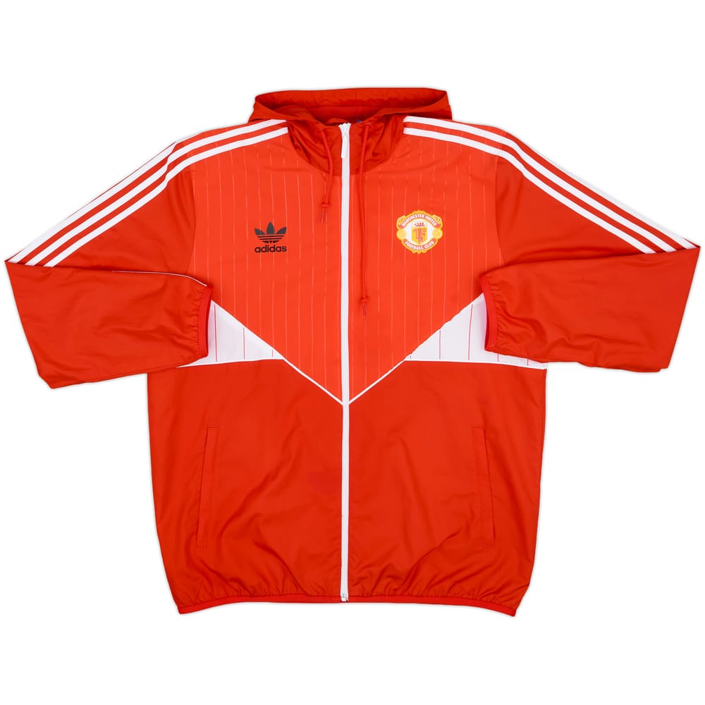 2016-17 Manchester United adidas Originals Hooded Track Jacket - 8/10 - (L)