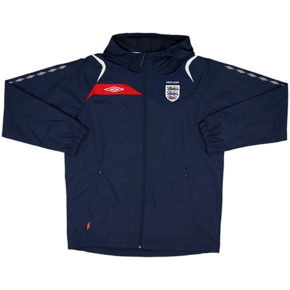2007-08 England Umbro Hooded Rain Jacket - 9/10 - (XL)