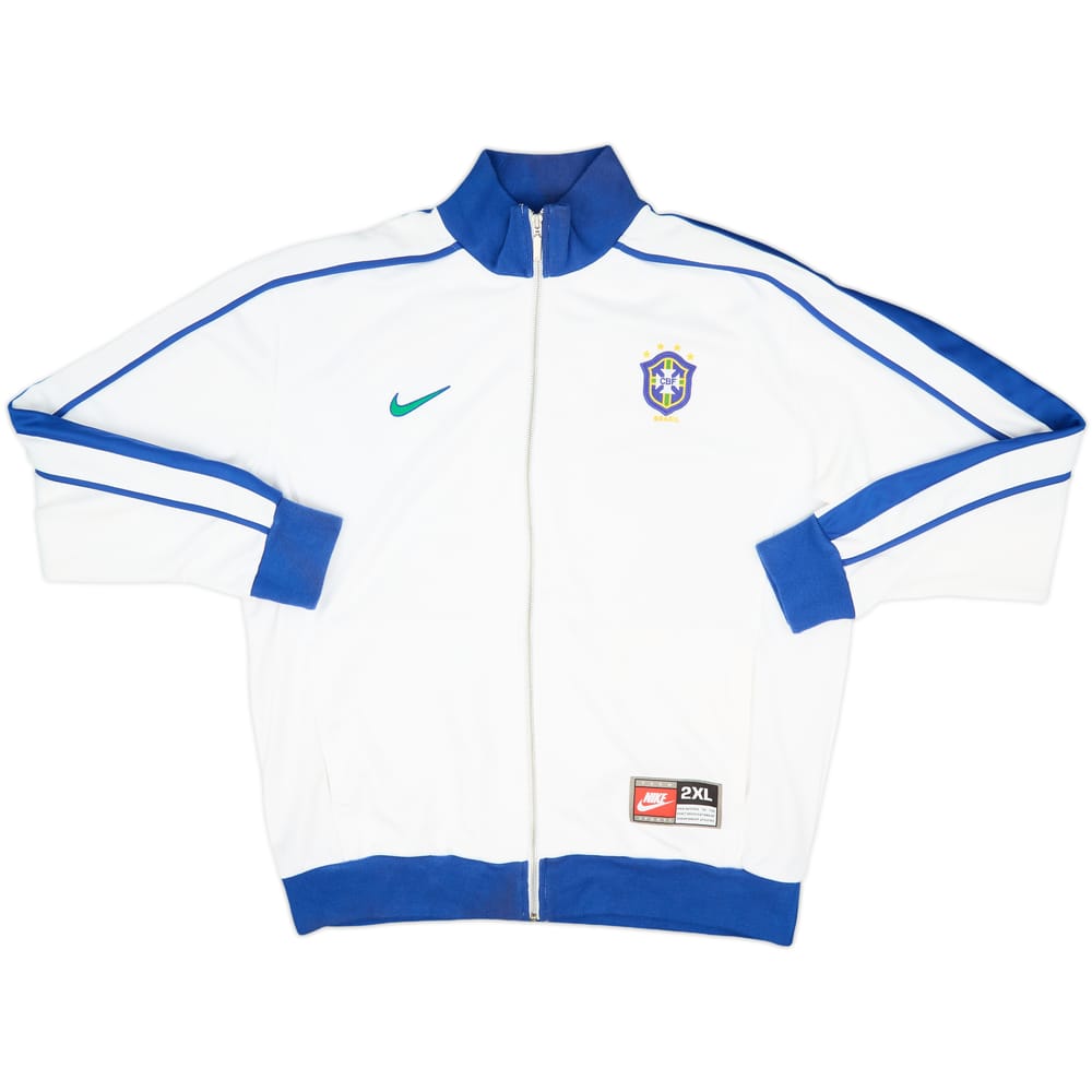 2008-09 Brazil Nike Retro Track Jacket - 9/10 - (XXL)
