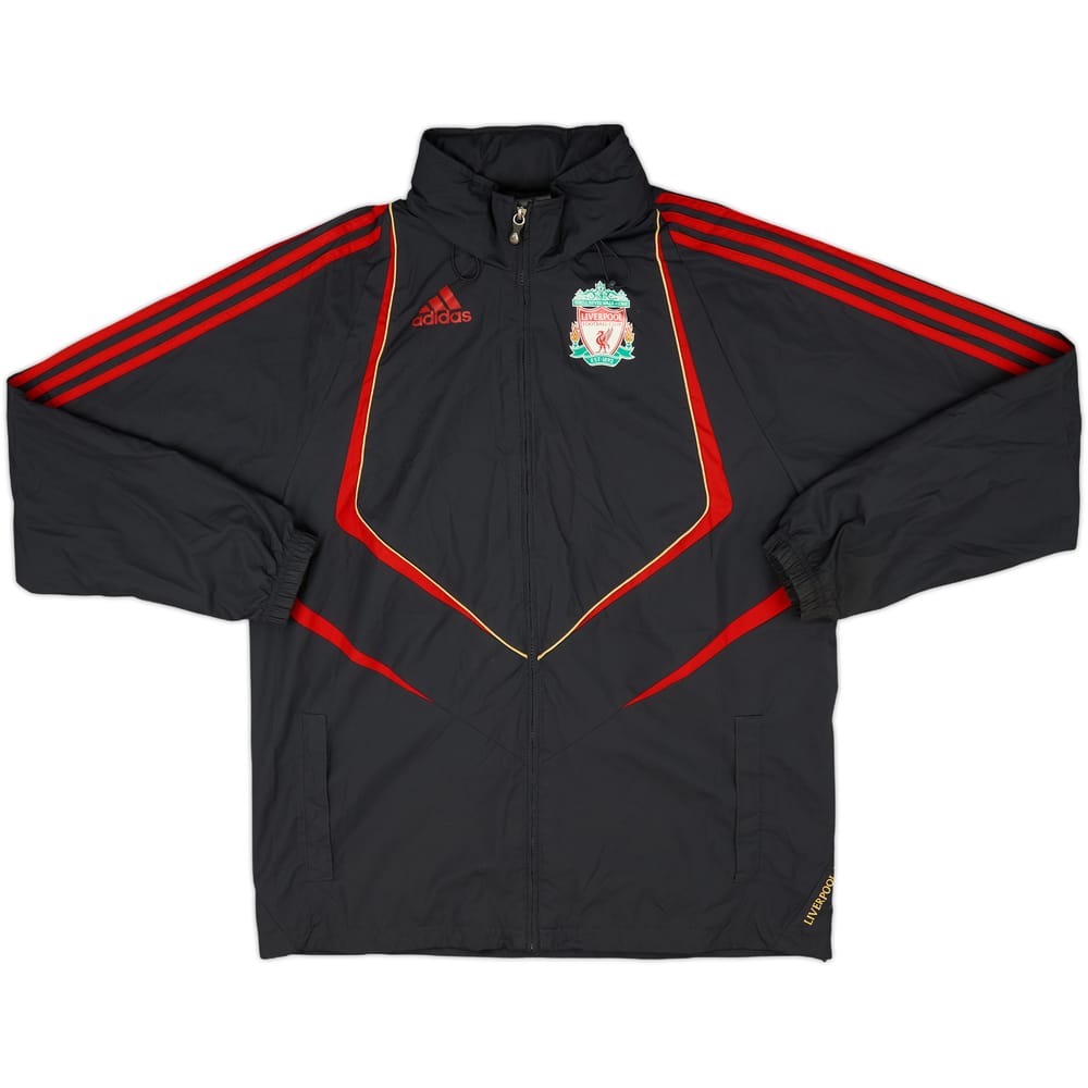 2009-10 Liverpool adidas Hooded Rain Jacket - 8/10 - (M)