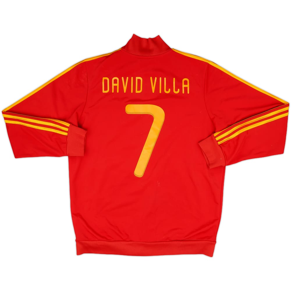 2010-11 Spain adidas Track Jacket David Villa #7 - 6/10 - (L)