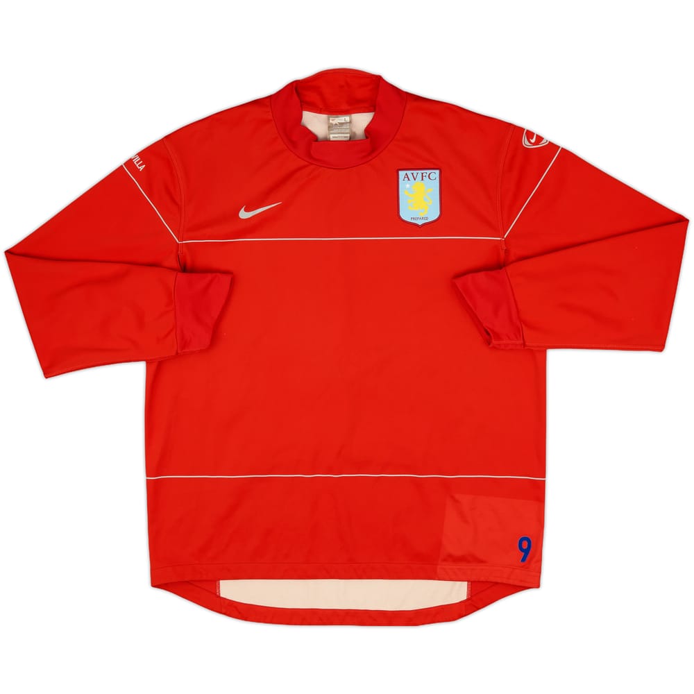 2008-09 Aston Villa Player Issue Nike Sweat Top #9 - 9/10 - (L)