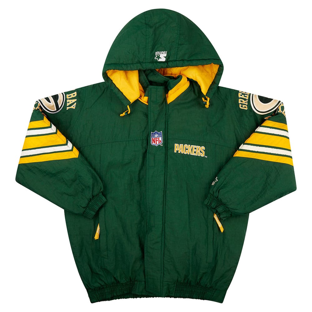 1990s Green Bay Packers Starter Rain Coat L