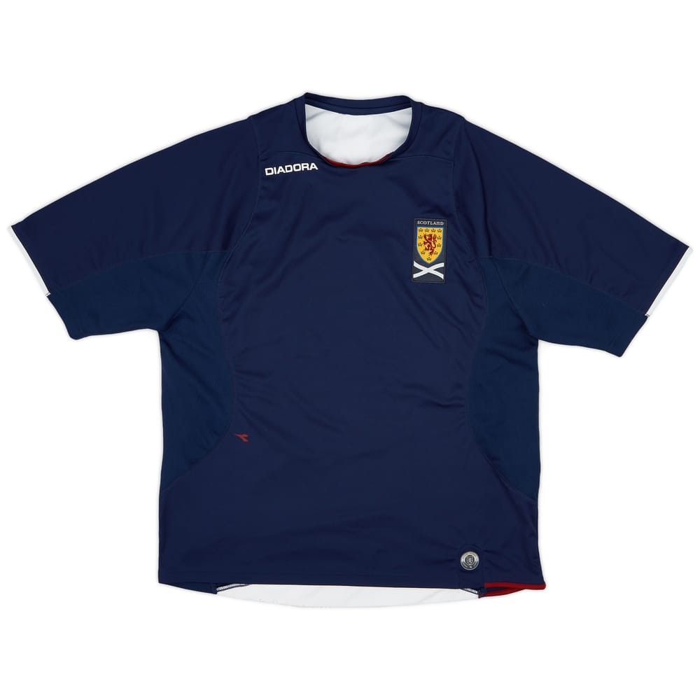 2007-08 Scotland Diadora Training Shirt - 7/10 - (L)