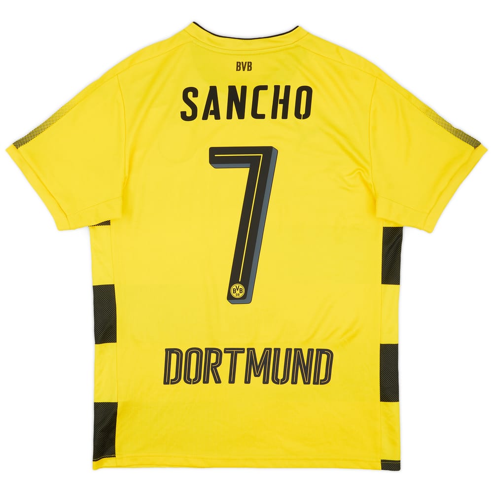 2017-18 Borussia Dortmund Home Shirt Sancho #7 - 8/10 - (L)