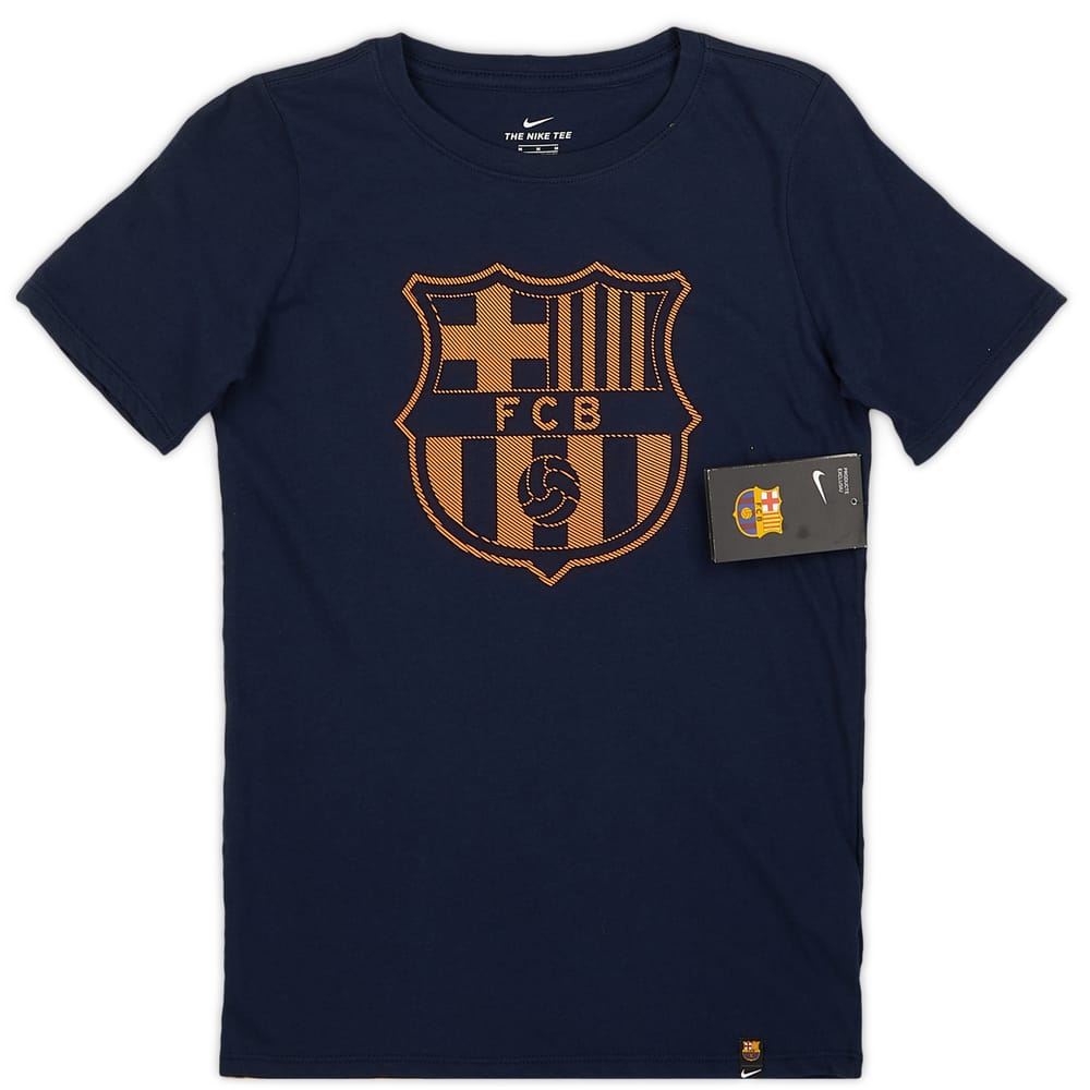 2018-19 Barcelona Nike Crest Tee (M.Kids)