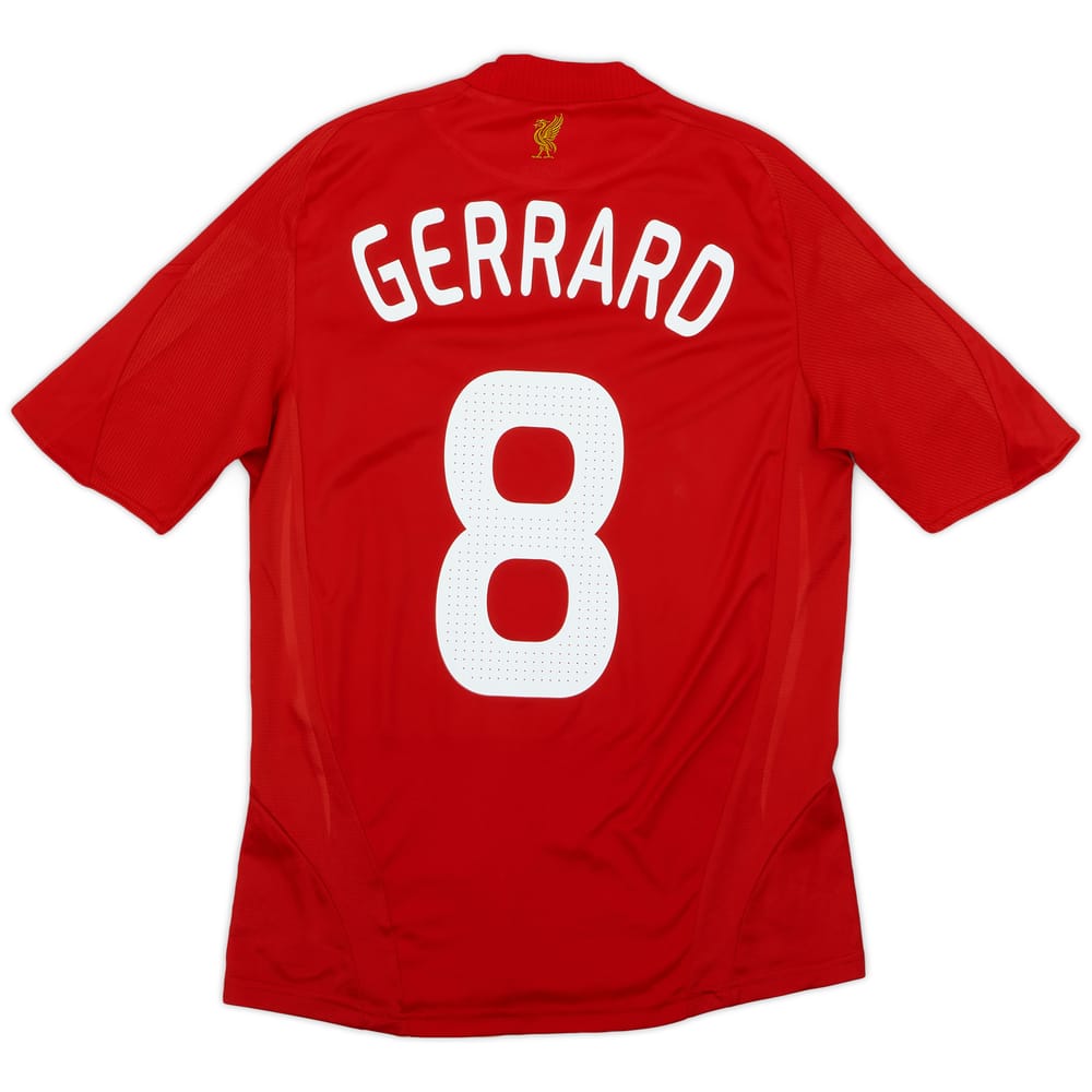 2008-10 Liverpool Home Shirt Gerrard #8 - 6/10 - (S)