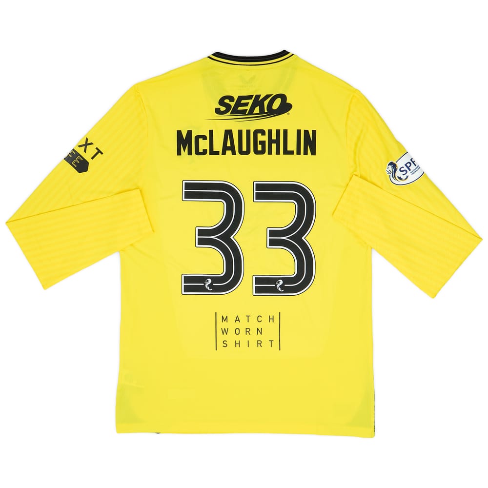 2023-24 Rangers Match Issue GK Shirt McLaughlin #33