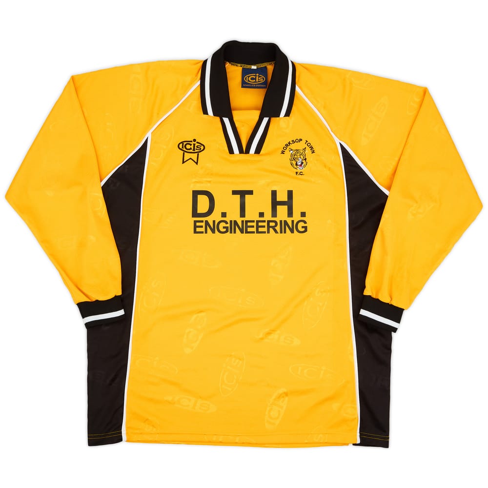 2000-01 Worksop Town Home L/S Shirt - 9/10 - (XL)