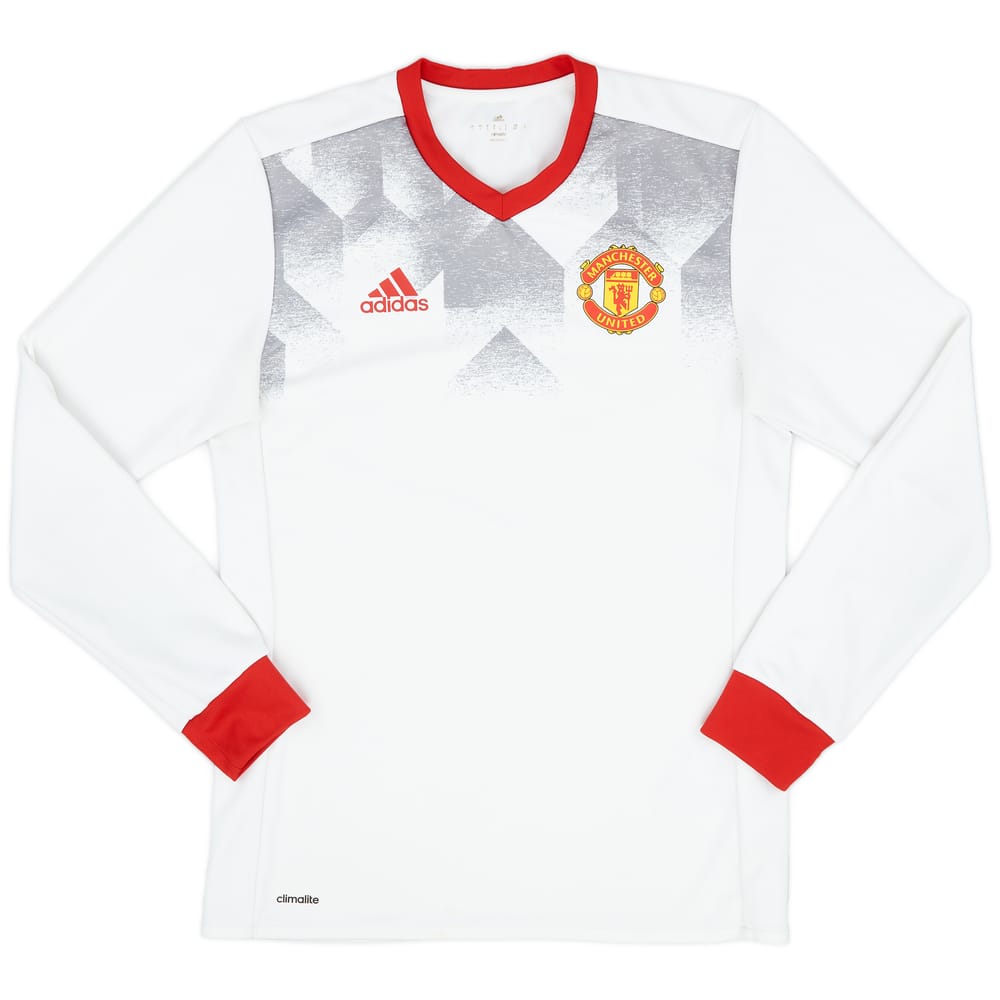 2016-17 Manchester United adidas Training L/S Shirt - 6/10 - (S)