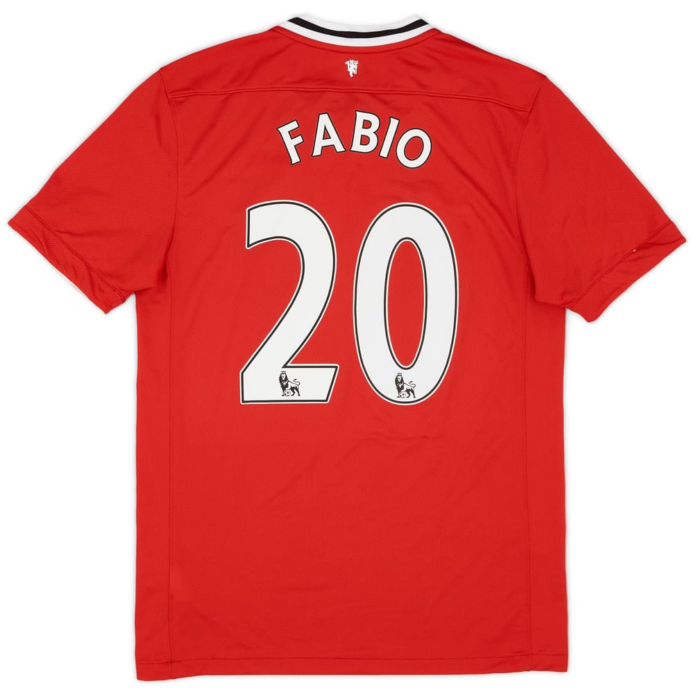 2011-12 Manchester United Home Shirt Fabio #20 - 8/10 - (M)