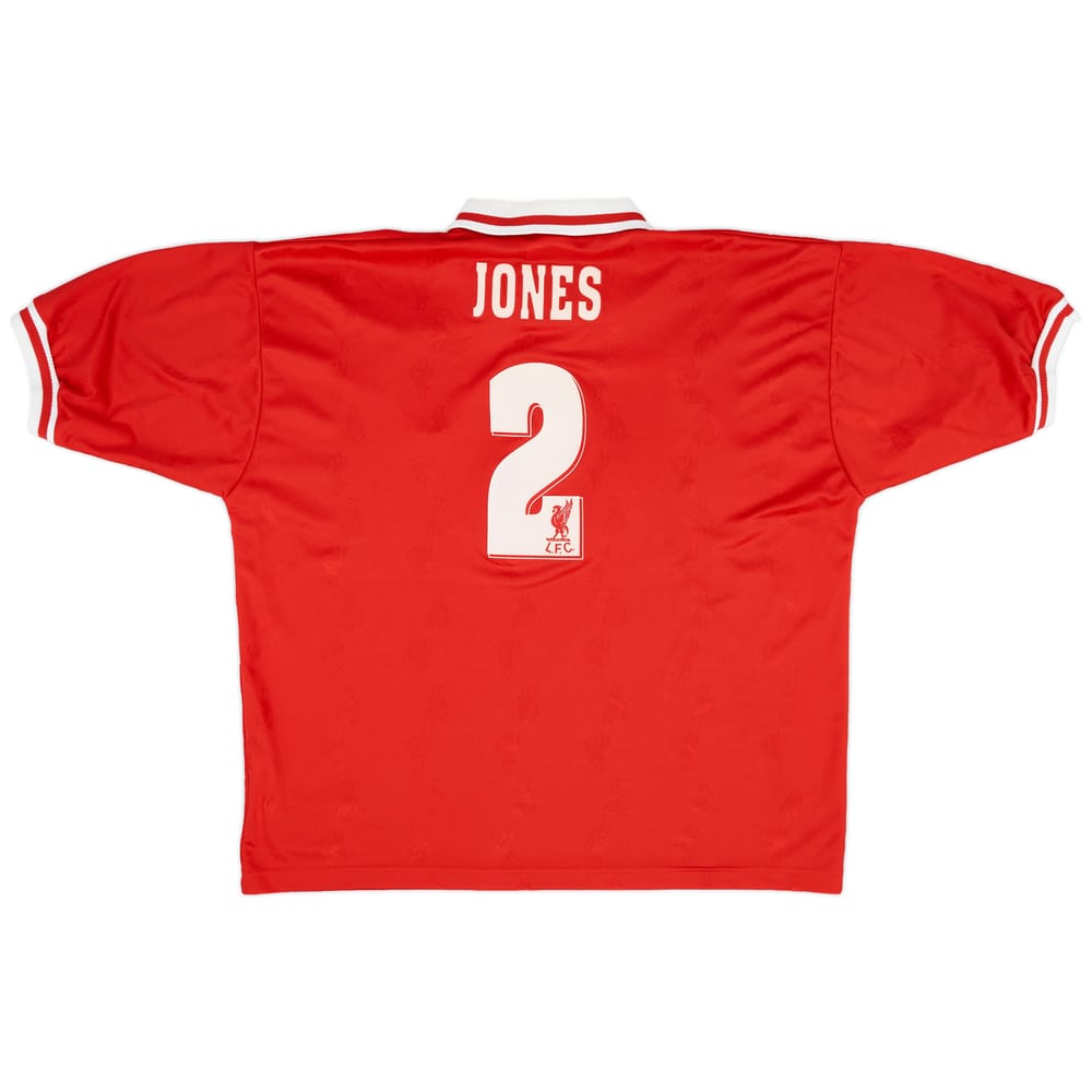 1996-98 Liverpool Home Shirt Jones #2 - 9/10 - (XXL)