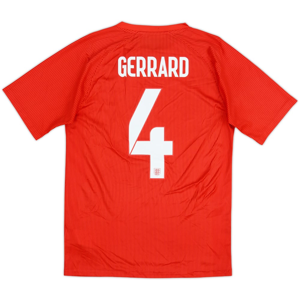 2014-15 England Away Shirt Gerrard #4 - 6/10 - (S)