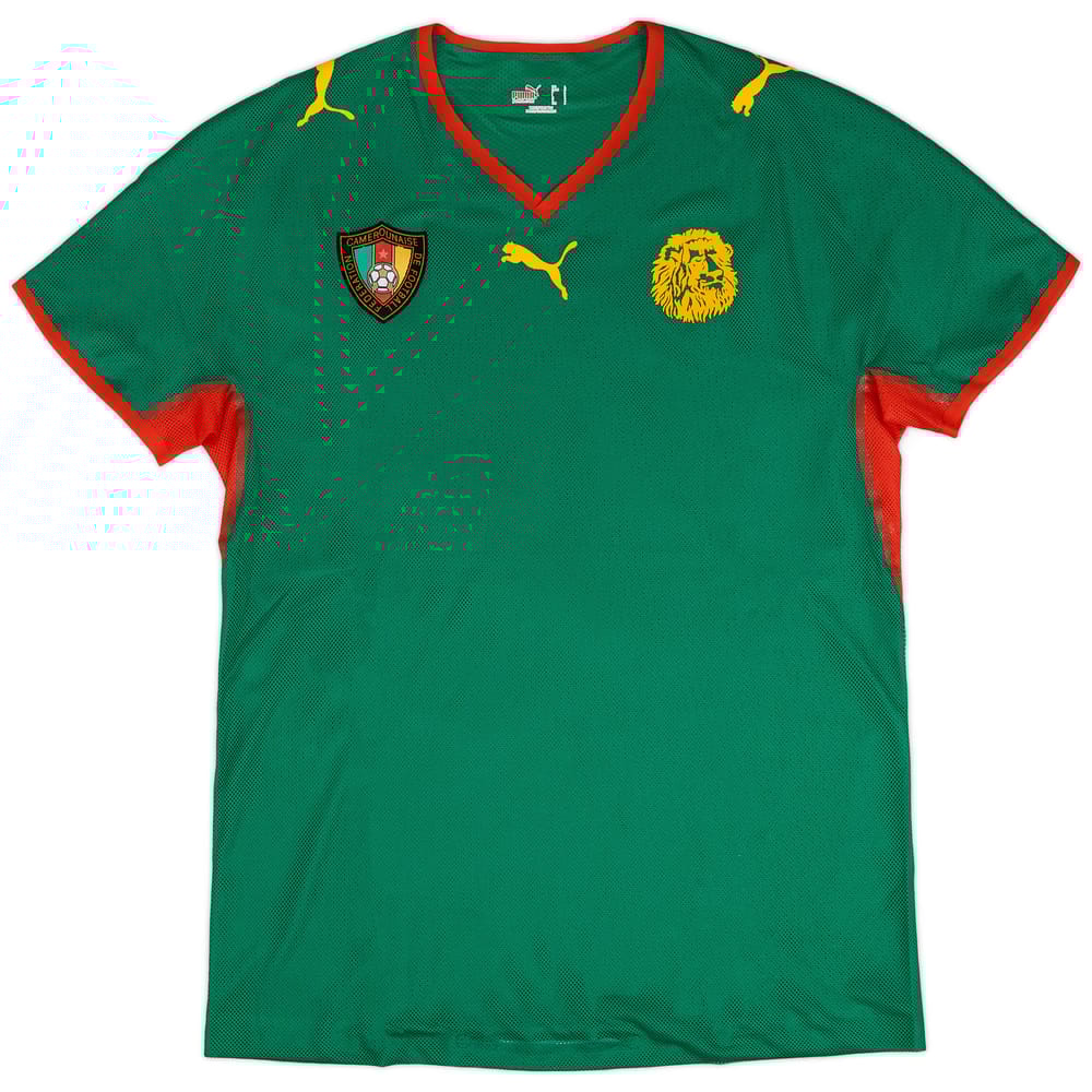 2008-09 Cameroon Player Issue Home Shirt - 9/10 - (L)
