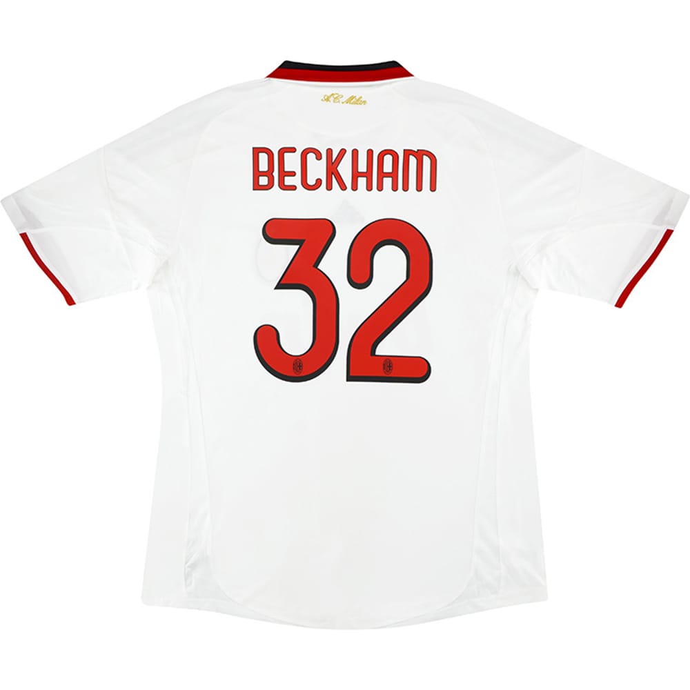 2009-10 AC Milan Player Issue Domestic Away Shirt Beckham #32 XL