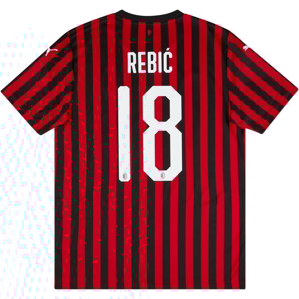 2019-20 AC Milan Home Shirt Rebić #18