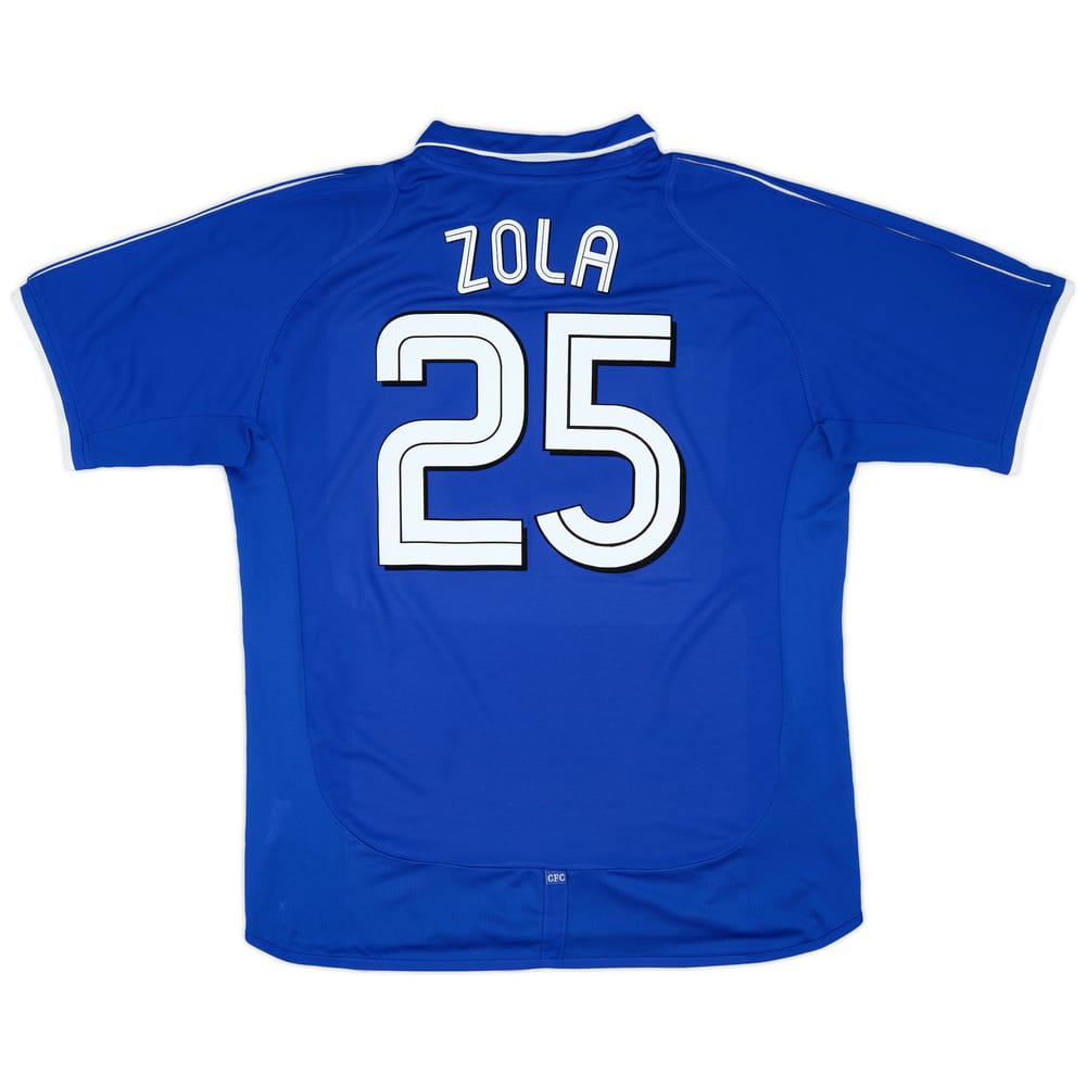 2001-03 Chelsea Home Shirt Zola #25 - 8/10 - (XL)