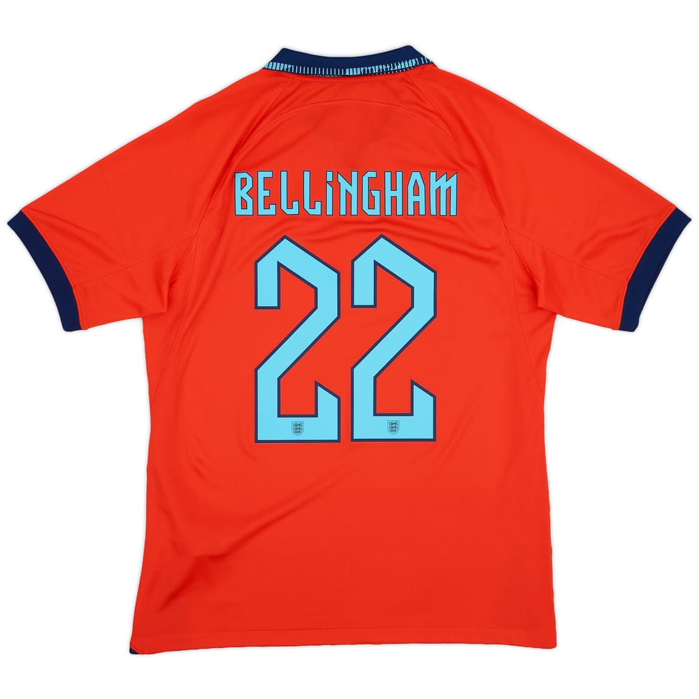 2022-23 England Away Shirt Bellingham #22 - 10/10 - (M)