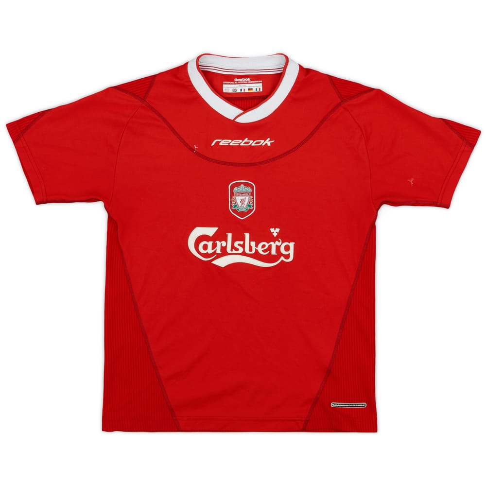 2002-04 Liverpool Home Shirt - 8/10 - (L.Boys)