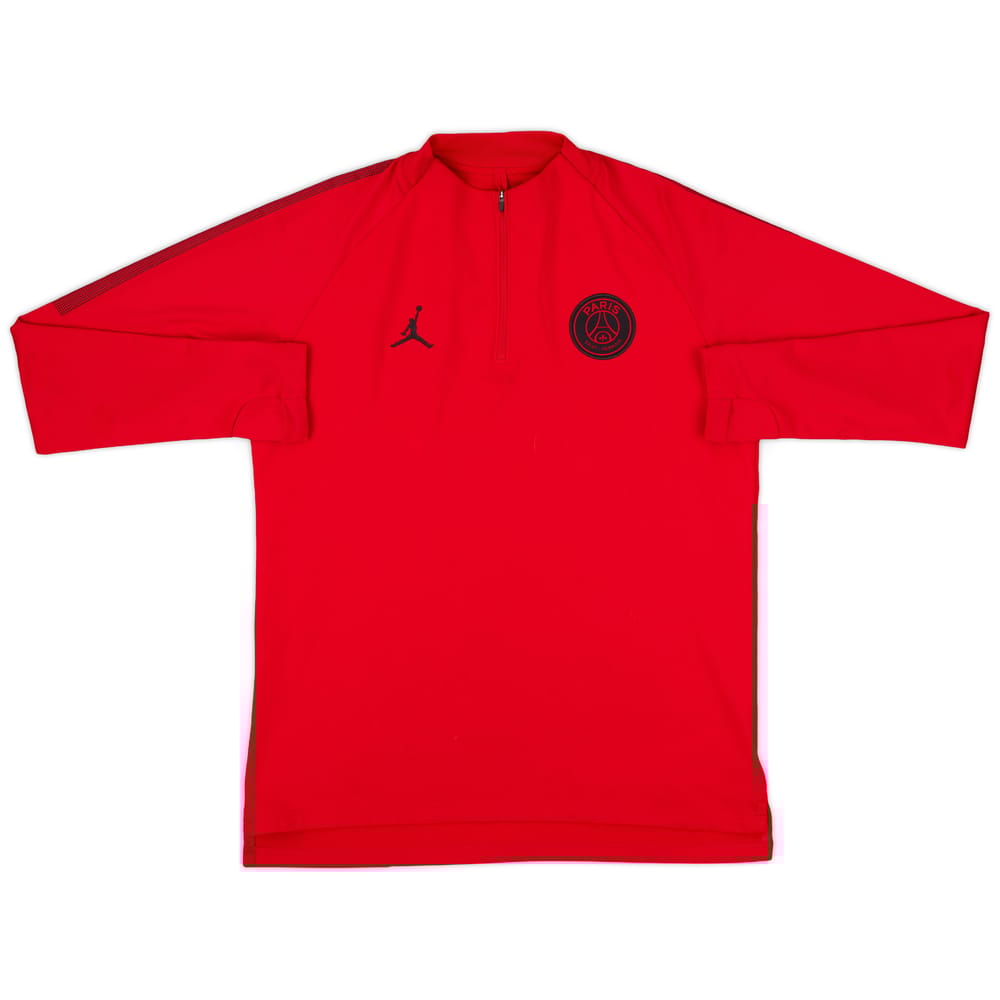2018-19 Paris Saint-Germain Jordan 1/4 Zip Drill Top - 8/10 - (L)