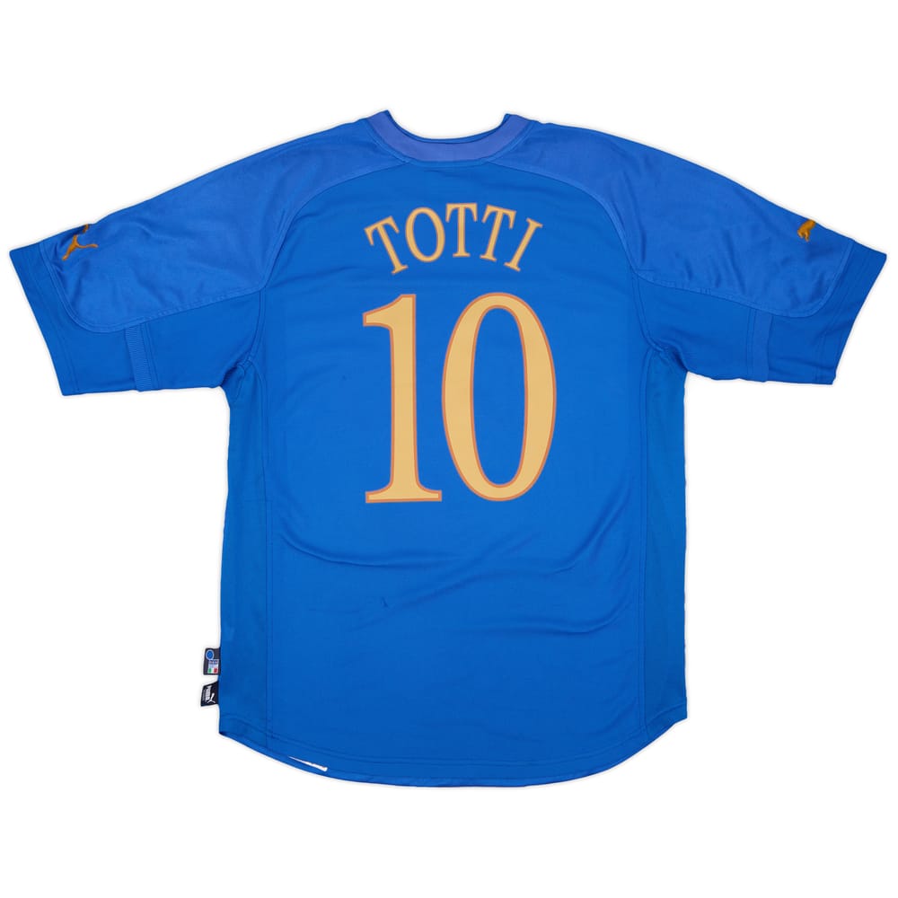 2004-06 Italy Home Shirt Totti #10 - 6/10 - (XL)