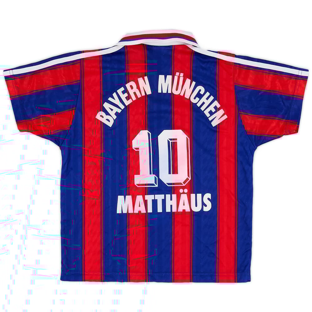 1995-97 Bayern Munich Home Shirt Matthaus #10 - 8/10 - (S.Boys)