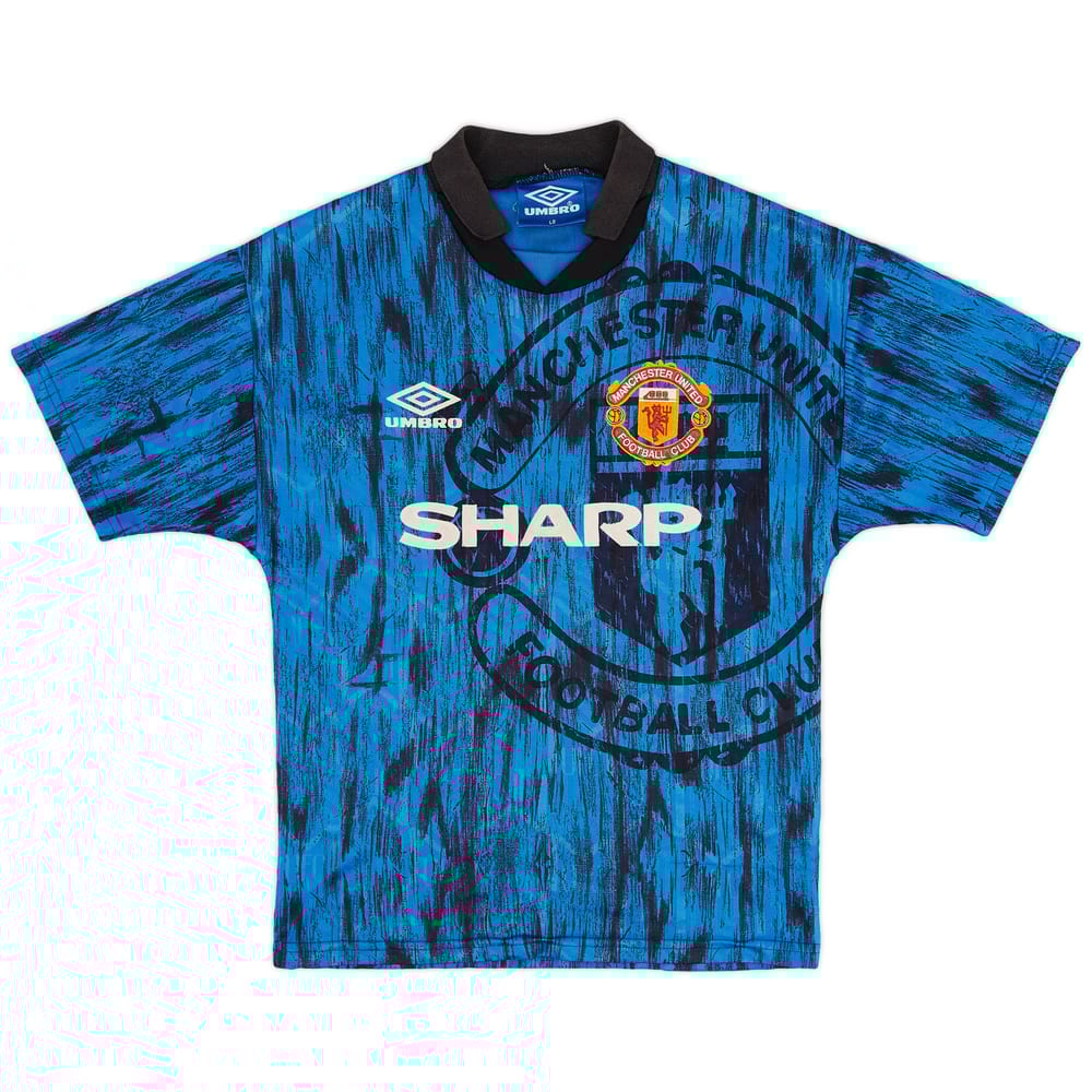 1992-93 Manchester United Away Shirt - 6/10 - (L.Boys)
