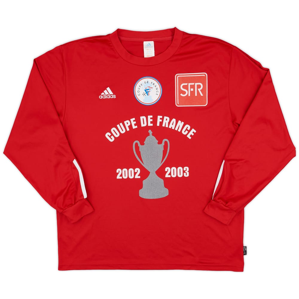 2002-03 Coupe de France adidas Template L/S Shirt #15 - 9/10 - (XL)