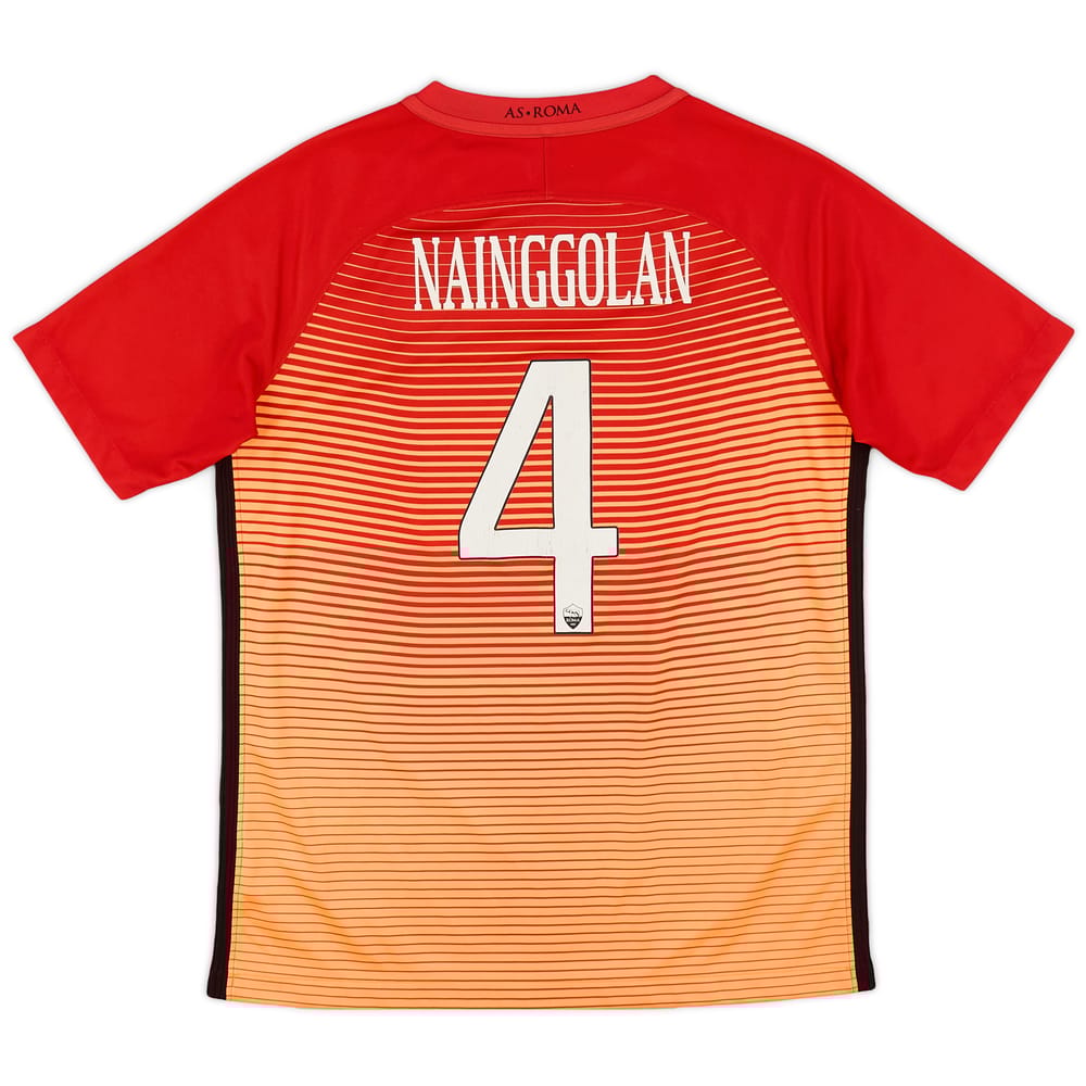2016-17 Roma Third Shirt Nainggolan #4 - 7/10 - (XL.Boys)