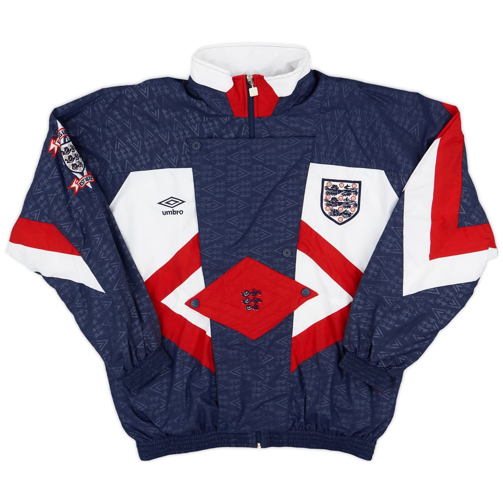1990-92 England Umbro Track Jacket - 9/10 - (M)