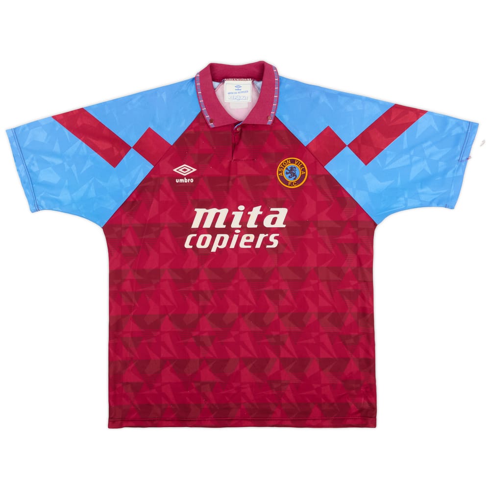 1990-92 Aston Villa Home Shirt - 8/10 - (XL)