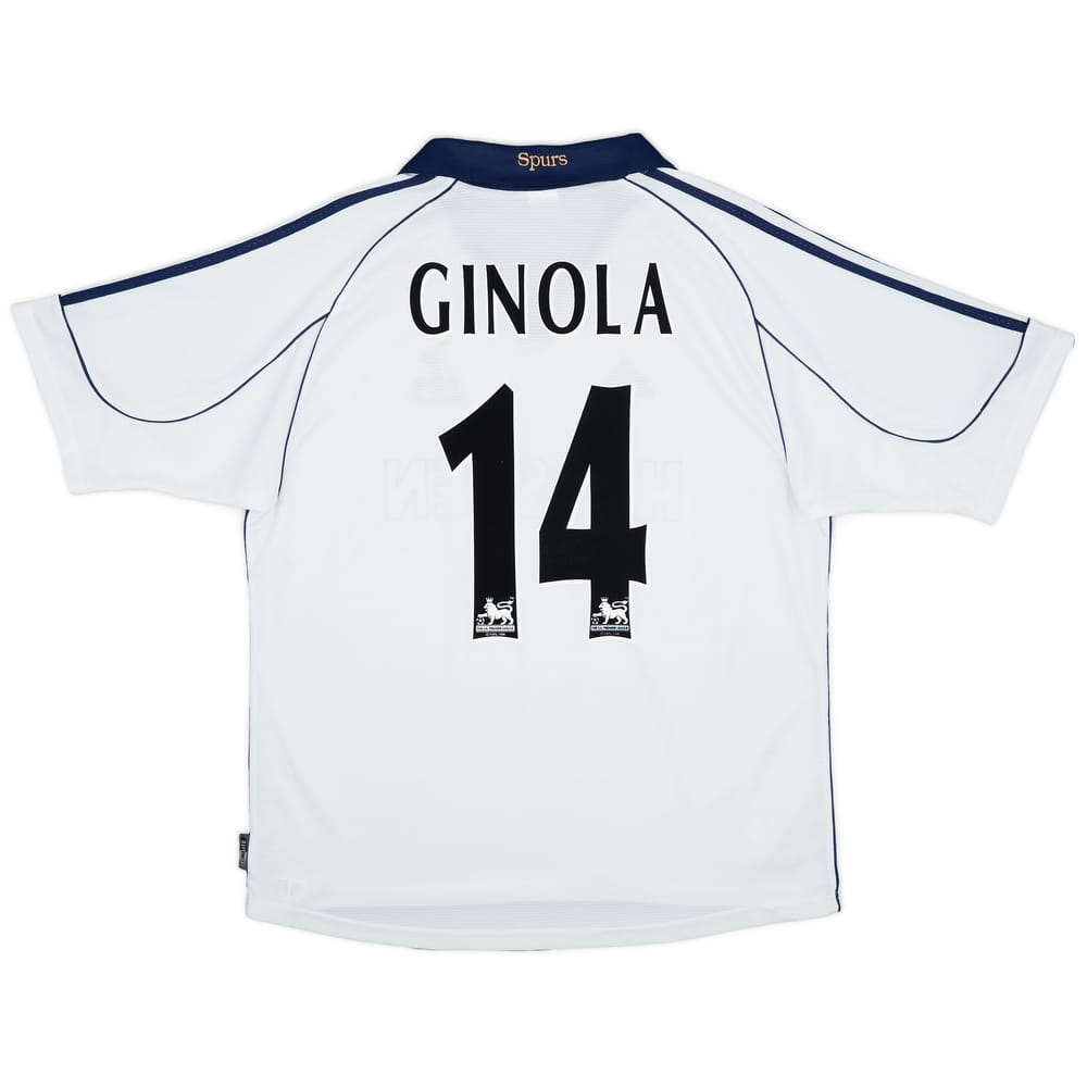 1999-01 Tottenham Home Shirt Ginola #14 - 9/10 - (L)
