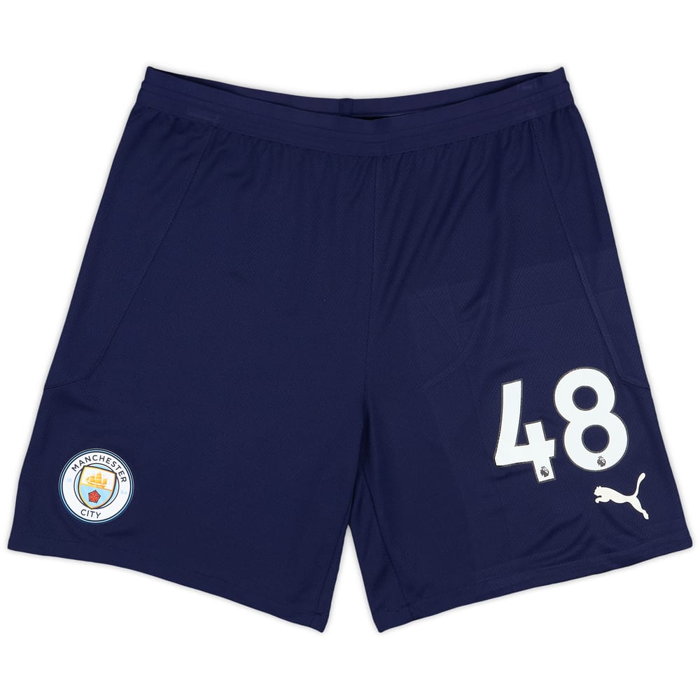 2020-21 Manchester City Player Issue Third Shorts # - 7/10