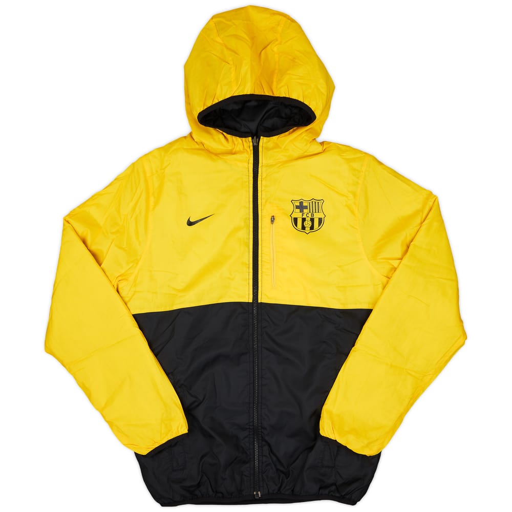 2011-12 Barcelona Nike Reversible Hooded Rain Jacket - 6/10 - (M)