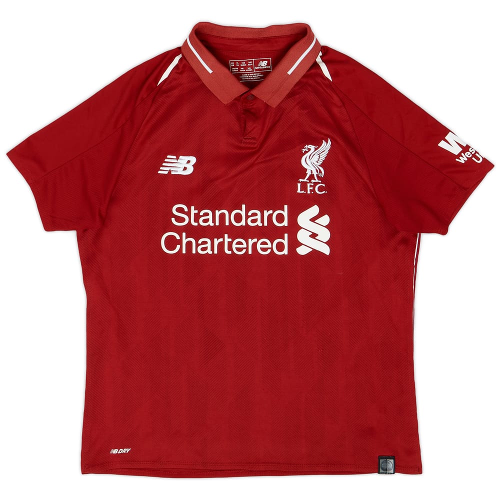 2018-19 Liverpool Home Shirt - 7/10 - (L.Boys)