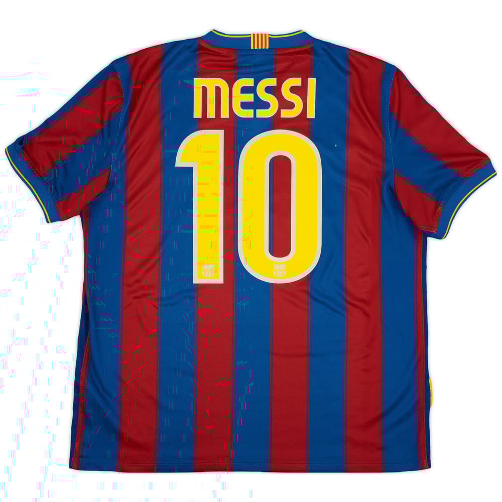 2009-10 Barcelona Home Shirt Messi #10 - 6/10 - (L)