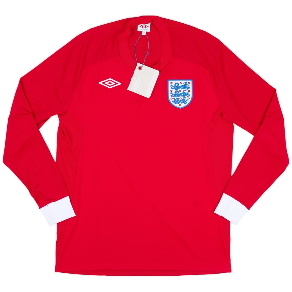 2010-11 England Away L/S Shirt (L)