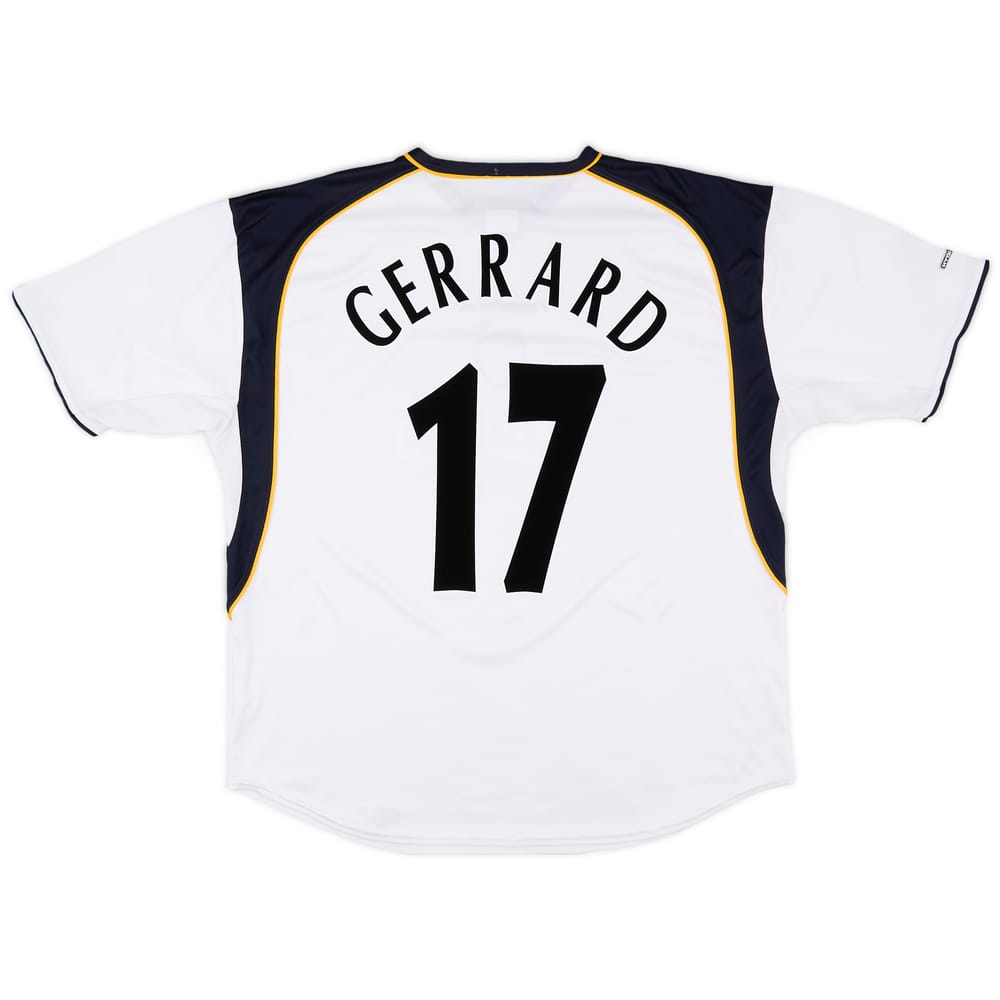 2001-03 Liverpool Away Shirt Gerrard #17 - 9/10 - (XL)