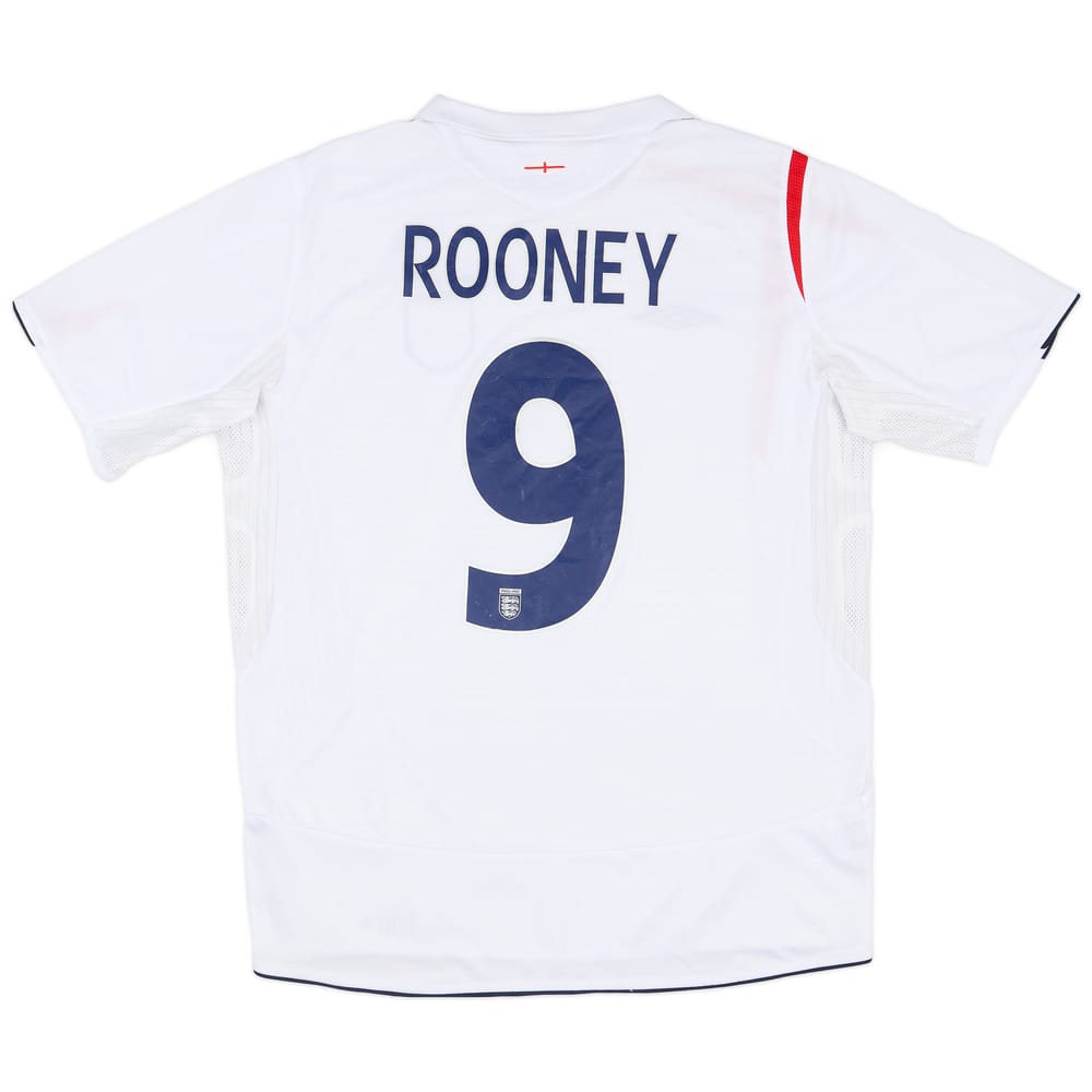 2005-07 England Home Shirt Beckham #7 - 7/10 - (L)