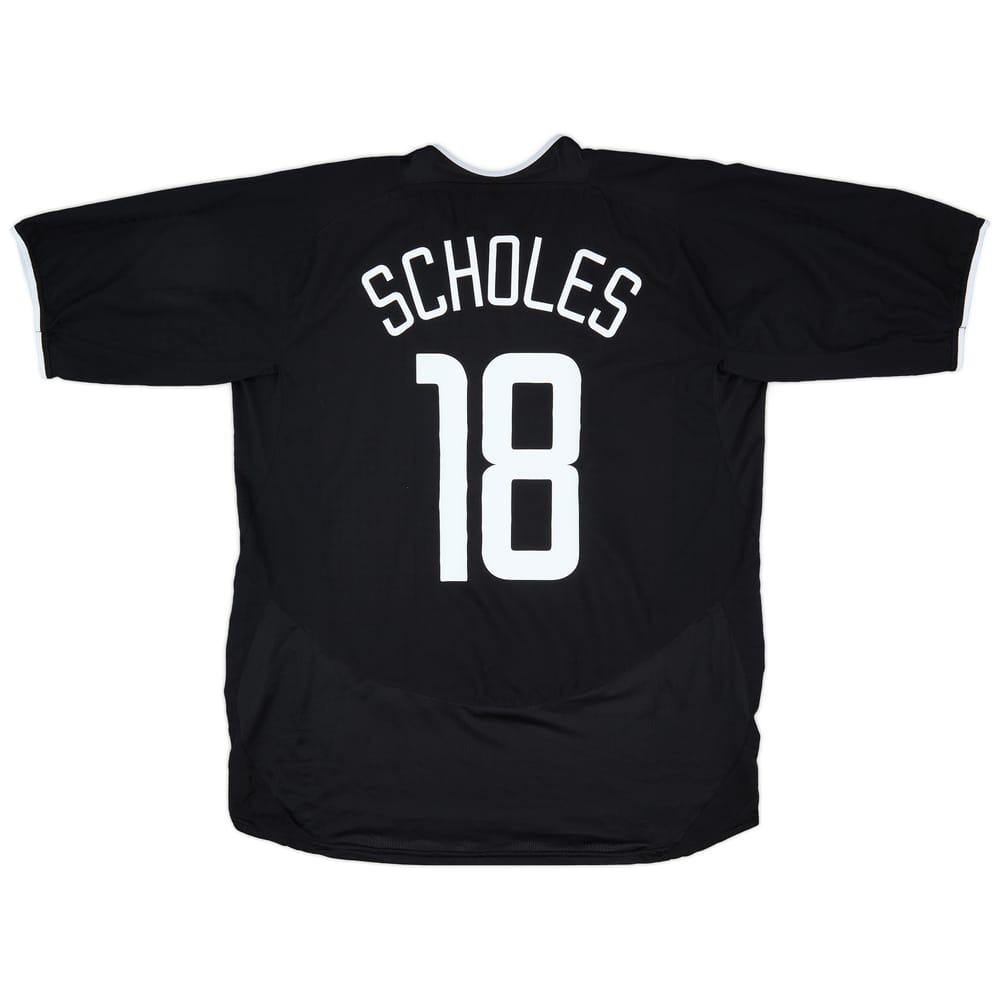 2003-05 Manchester United Away Shirt Scholes #18 - 7/10 - (XL)