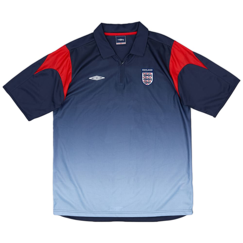 2004-05 England Umbro 1/4 Zip Training Shirt - 8/10 - (L)